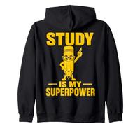 Studious Pencil Learning Strength Student Design Felpa con Cappuccio