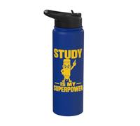 Studious Pencil Learning Strength Student Design Stainless Steel Insulated Water Bottle