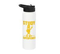 Studious Pencil Learning Strength Student Design Stainless Steel Insulated Water Bottle
