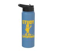 Studious Pencil Learning Strength Student Design Stainless Steel Insulated Water Bottle