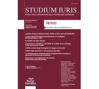 Studium iuris. Rivista per la formazione nelle professioni giuridiche (2022). Vol. 12