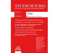 Studium iuris. Rivista per la formazione nelle professioni giuridiche (2022). Vol. 3