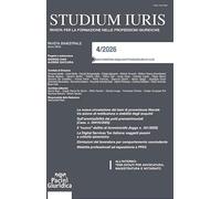 Studium iuris. Rivista per la formazione nelle professioni giuridiche (2026) (Vol. 4)