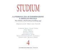 Studium. La persona tra autoformazione e impegno sociale. Max Scheler e Paul-Ludwig Landsberg oggi (2024) (Vol. 4)