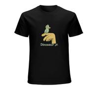 STUDO&PCRA Dinosaur Jr Bird On Hand Short Sleeves Men's Summer T-Shirt Black L
