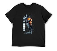 STUDO&PCRA Men's 2Pc Red Spider & Battlefield 4 Licensed T-Shirts Black S