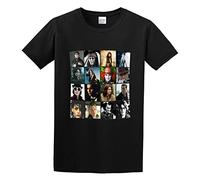 STUDO&PCRA Men's Johnny Depp Mix Movie Birthday Present T-Shirts Black L