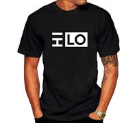 STUDO&PCRA Men's Mens Oliver Heldens Hi Lo Logo T-Shirts Black XL