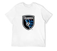 STUDO&PCRA Men's MLS San Jose Earthquakes Primary Logo T-Shirts White S