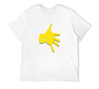 STUDO&PCRA Men's Normal Fit Mi!Dnight O-Il T-Shirts White S