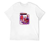 STUDO&PCRA Men's Portal To Cat Dimension Dark Artsy T-Shirts White M