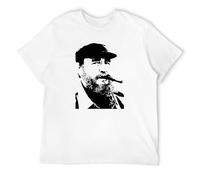 STUDO&PCRA Men's President Fidel Castro Cuba Latino Hispanic Communism T-Shirts White XXL