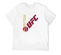 STUDO&PCRA Men's Ronda Rousey Jersey T-Shirts White L