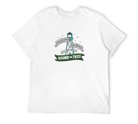 STUDO&PCRA Men's Round The Twist Inspired - Retro 80S 90S Kids TV Show Tees T-Shirts White L