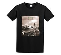 STUDO&PCRA Men's Rush Permanent Waves Graphic Cotton T Shirt Black M