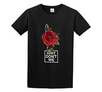 STUDO&PCRA Men's Why We Dont Merchandise Red Rose - T-Shirts Black XL