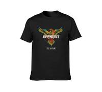 STUDO&PCRA Sevendust Kill The Flaw Black Men T-Shirt Graphic Printed Top Unisex Tee Black 3XL