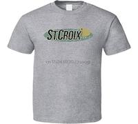 STUDO&PCRA Short Sleeve St. Croix Fishing Lover Products Worn Look T Shirt Grey XL
