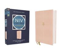 Holy Bible: New International Version, Pink, Cloth Over Board, Study, Study Deeply, Believe Wholeheartedly, Red Letter, Comfort Print, Ribbon Marker
