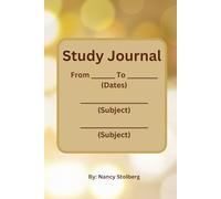 Study Journal: A designated place to record study materials, reference information and notes. 120 lined and numbered pages.