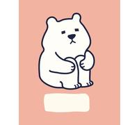 Study Notebook : 100 cream color pages of cute bear illustrations: 100 cream color pages of cute bear illustrations