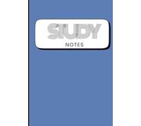 Study Notebook: 6x9 inch 120 page, Notebook for study notes, note taking, journaling, reminders & planning