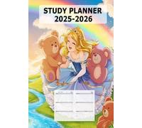 Study Planner Cute and for Girls 2025-2026: undated Homework & Assignment Calendar Notebook for Elementary, Middle & High School Organization with modern learning aids