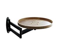 Study Table Stand, Rotating Booth Table, Wall Mounted Wooden Metal Materials Retractable Reading Desk for Home Decoration Outdoor Work, 12.75-16.93 Inches