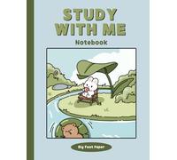 Study With Me: Notebook for Notetaking Grid Ruled Cute Notebook 150 pages (75 sheets) Highschool & College Student