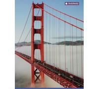 StudyBuddy Classic College Ruled NoteBook (100 Pages) - Golden Gate Bridge: Standard Lined Paper Everyday Notebook For Students, Professionals, ... @ School, Work, Journaling, Writing, Learning
