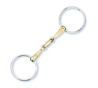 Stübben 2422 Filetto ad Anelli Spezzato in Tre - 12,5 cm - 18 mm - Sweet Copper