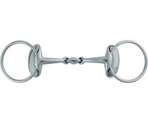 Stübben Bit 2462 Silver Wings Loose Ring Bit 2462 - Double Jointed, 14 mm - 13,5 cm
