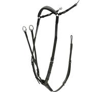 Stübben Breastplate Pro-Jump with Open Martingale Fork, Black - Pony/Cob