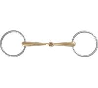 Stübben STEELtec Filetto Snodato Semplice con Cannone in Rame Dolce - 14,5 cm