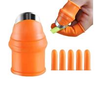 Stück Gartenarbeit Silikon Daumenmesser Erntewerkzeug Finger Pflanze Ernte Messer Separator Gartenwerkzeug Garten-Silikon-Daumenschneider - Lebensmittelechter Schnittschutz,Finge