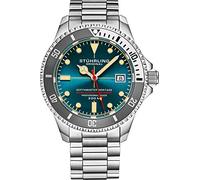 Stuhrling 883H 04 Depthmaster Automatico Diver Orologio Da Uomo IN Acciaio Inox