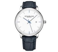 Stührling Orologio da uomo Original, cinturino in pelle di vitello, orologio da polso classico, quadrante analogico minimalista con dati, orologio da uomo