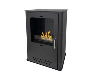 Stufa a bioetanolo da terra Divina Fire Luisa 3,4 kW 1,2 lt L50xP30xH68 cm Nero