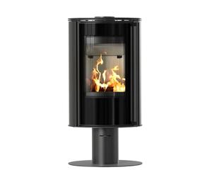 Stufa a camino in acciaio con base KRATKI ERIK Ø 150 5,5 kW