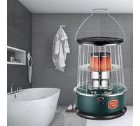 Stufa a cherosene portatile senza riscaldatore elettrico di emergenza con potenza di fuoco regolabile con stoppino di ricambio e custodia