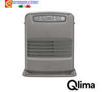 Stufa a Combustibile QLIMA Laser Elettronica 3100W Grigio Portatile SRE 0031 TC [EEK: A]