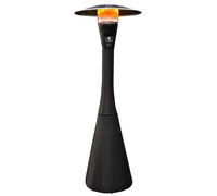 Stufa a Fungo Gas Gpl da Esterno 10kW Habitat Nero