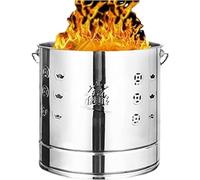 Stufa a fuoco Foglie cadute Bruciare fuoco Rack Famiglia senza fumo Resistente alla corrosione Resistente al calore Vernice Rivestimento Camino nessun odore Serbatoio del tamburo Stufa a combustione