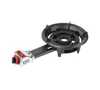 Stufa a gas a bruciatore singolo 10KW con griglia in ghisa e sicurezza | Include kit di conversione da GPL a gas naturale e dispositivo di guasto fiamma a termocoppia per un'installazione sicura e