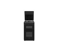 Cucina a Gas Continental Edison CECDF5060B3 50 cm Nera 4 Fuochi Doppio Forno Elettrico 53 L + 32 L
