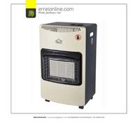 Stufa a Gas DCG GH02N Crema 4200W con 3 Piastre in Ceramica e Ruote