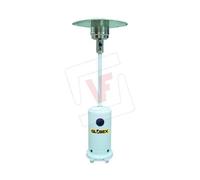 STUFA A GAS GPL A FUNGO GLOBEX CM. 222 CON RUOTE KW 13 COLORE BIANCO