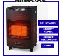 stufa a gas gpl a infrarossi capacità bombola 15 KG per interni 4100W portatile