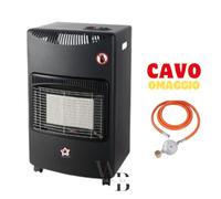 Stufa A Gas Gpl 3 Potenze Con Ruote 4,2 Kw