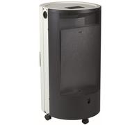 Stufa a gas Marvin Blue Belle Chic made in Italy trasportabile 5 ruote con portabombola (Panna)